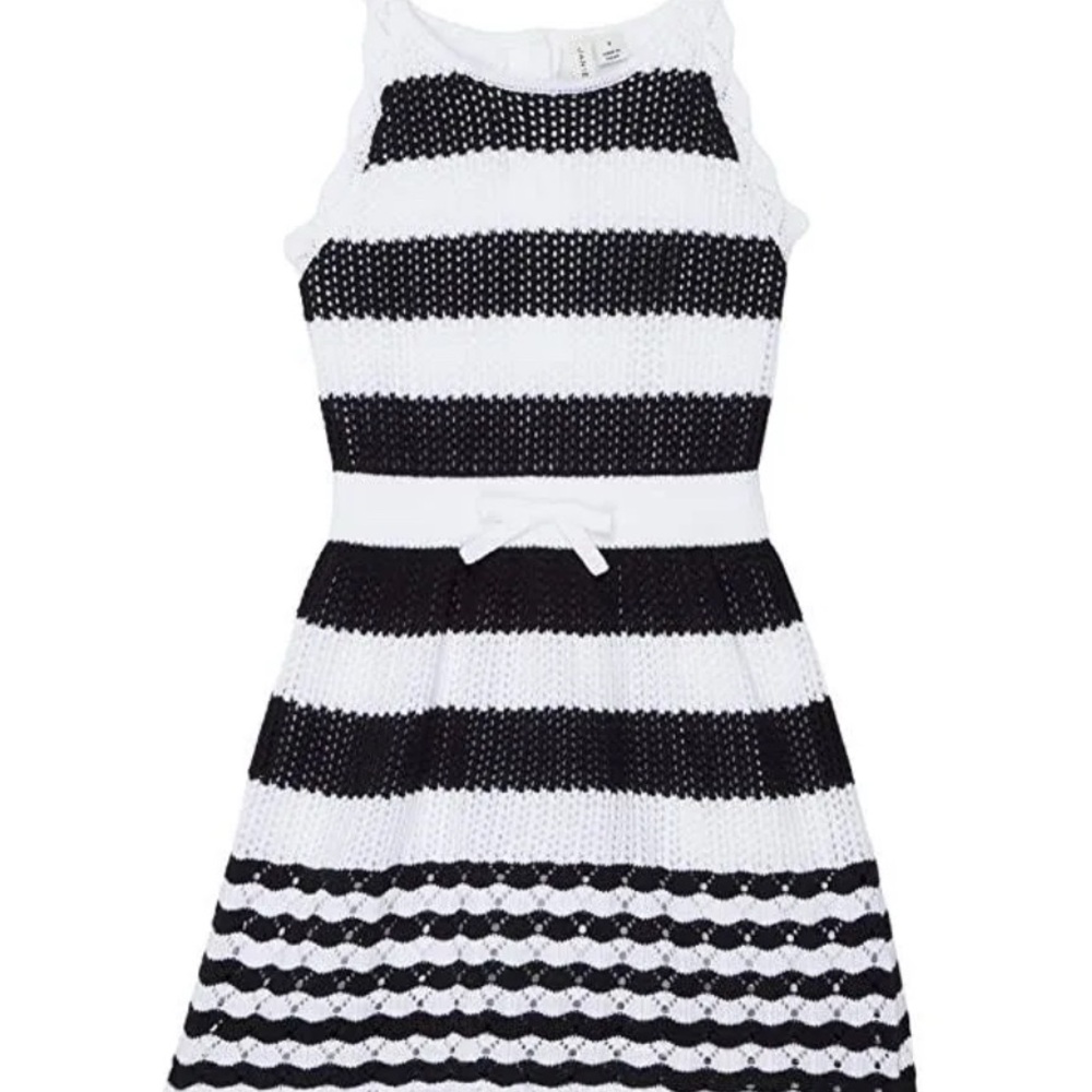Janie and Jack Striped dress. Mint condition worn 1x size 5 but fits like a 7